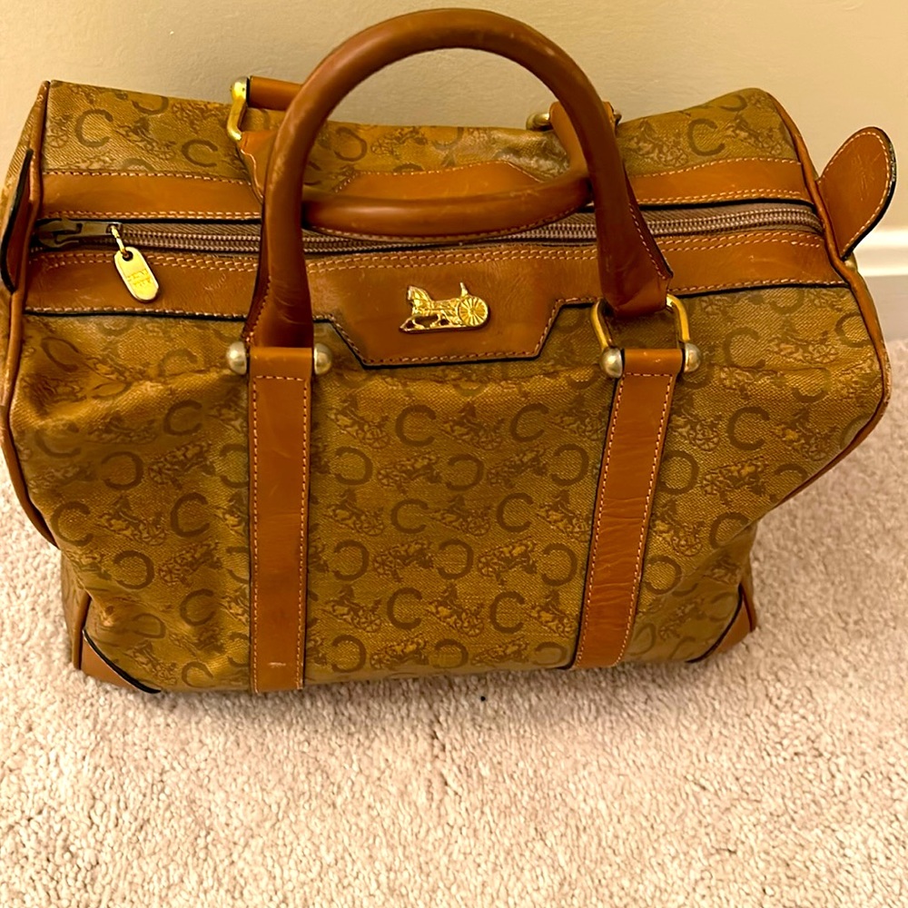 CELINE Macadam Carriage Boston Bag